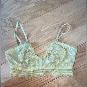 Victoria’s Secret yellow lace bralette